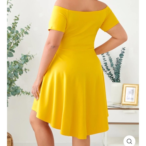 NWOT Sarin Mathews off the shoulder high low dress - Picture 3 of 13